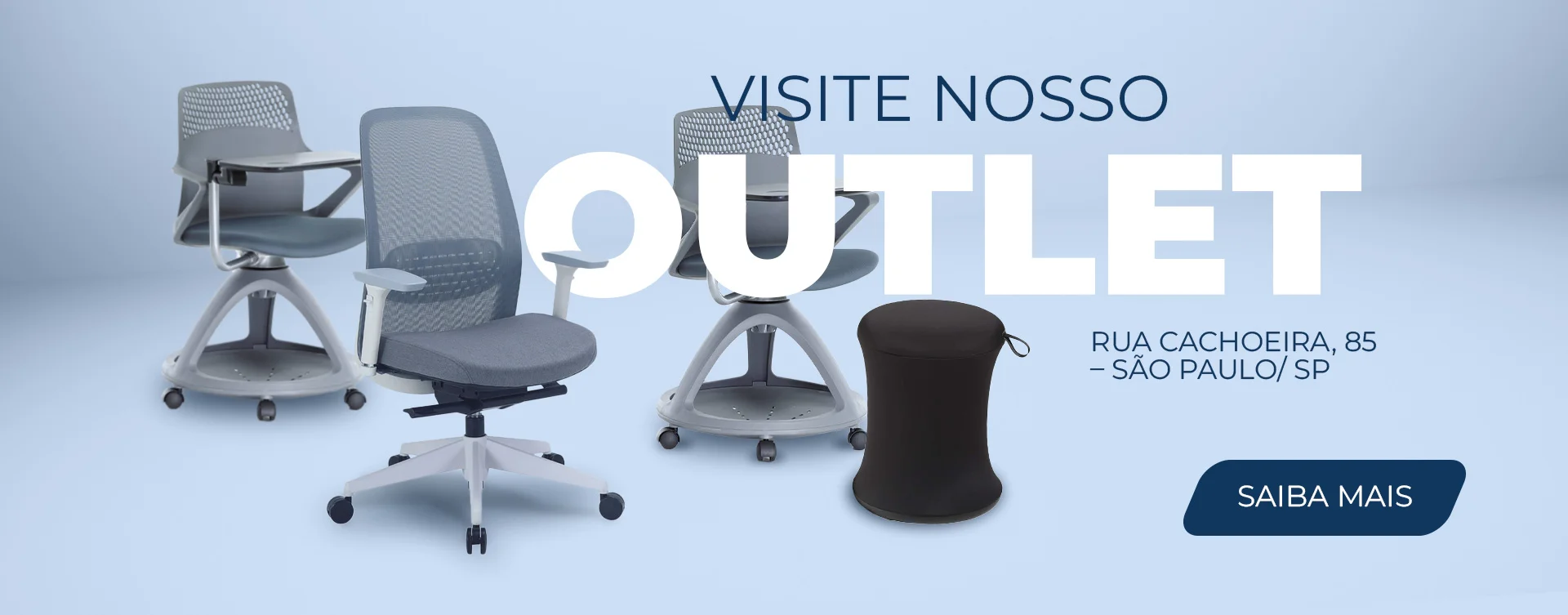 Banner Site Riccó Móveis Visite Nosso Outlet - Desktop